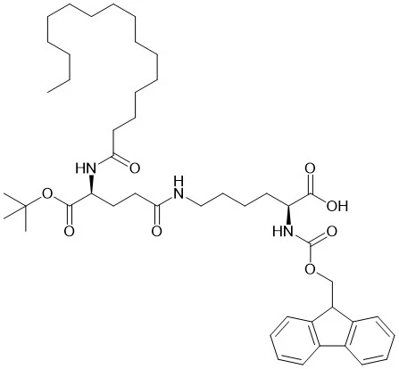 Fmoc-Lys(palmitoyl-Glu-OtBu)-OH CAS 1491158-62-3